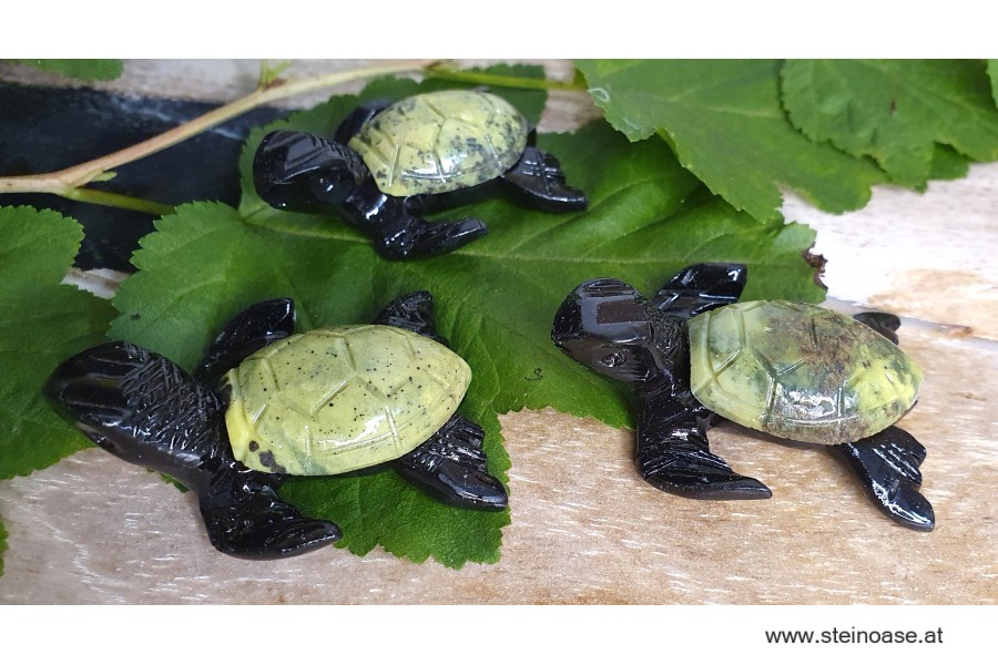 Wasserschildkröte Serpentin & Onyx